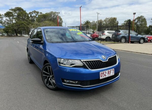 2018 Skoda Rapid NH MY18.5 Spaceback DSG Blue 7 Speed Sports Automatic Dual Clutch Hatchback image