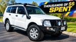Image for 2015 Mitsubishi Pajero NX MY15 GLX LWB (4x4) Vanilla White 5 Speed Manual Wagon