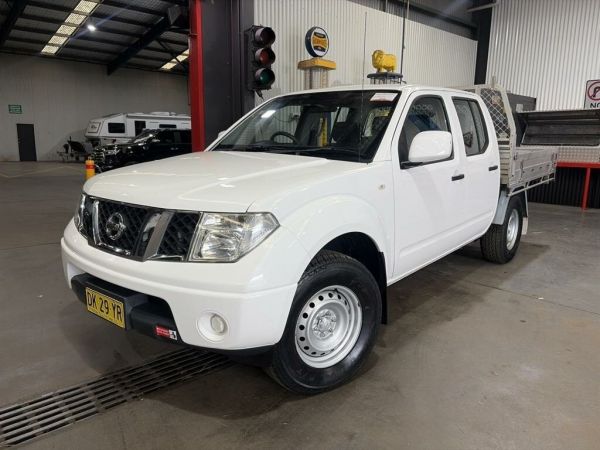 2013 Nissan Navara D40 MY13 RX (4x2) White 5 Speed Automatic Dual Cab Pick-up image