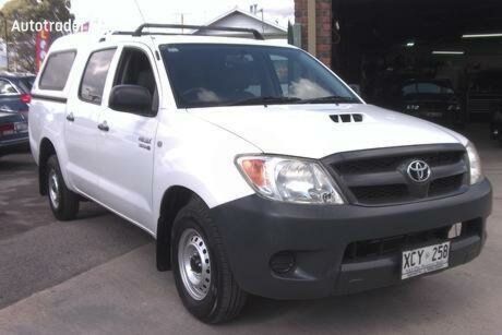 2012 Toyota Hilux TGN16R MY12 Workmate Vanilla White 5 Speed Manual Dual Cab Pick-up image