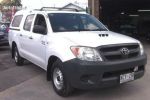 Image for 2012 Toyota Hilux TGN16R MY12 Workmate Vanilla White 5 Speed Manual Dual Cab Pick-up
