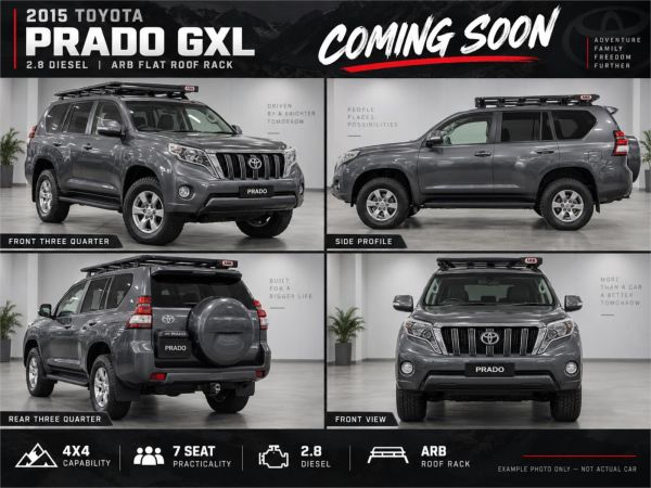 2015 TOYOTA LANDCRUISER 4D WAGON GDJ150R MY16 PRADO GXL (4x4) image