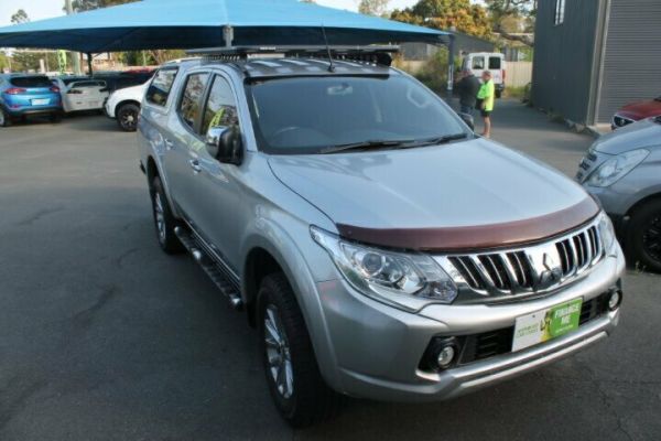2016 Mitsubishi Triton MQ MY16 GLS Double Cab Silver 5 Speed Sports Automatic Utility image