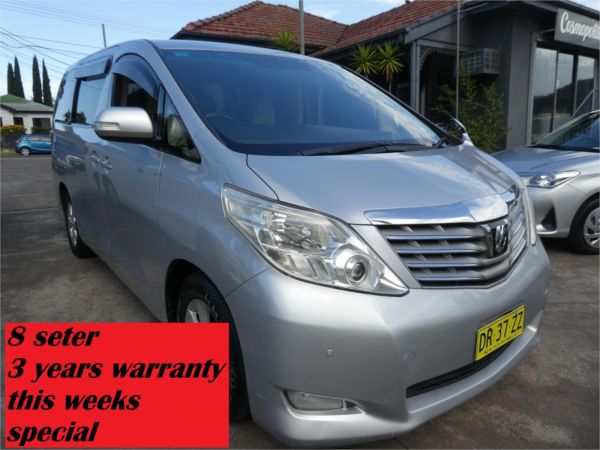 2011 TOYOTA ALPHARD 8 SEATER ANH20 MYO11 8 SEATER 2.4 LITRE image