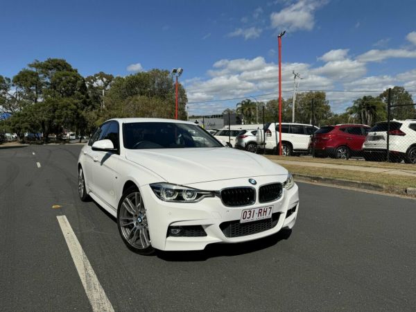 2018 BMW 3 Series F30 LCI 330i M Sport White 8 Speed Sports Automatic Sedan