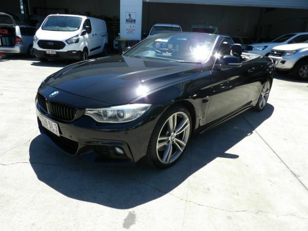 2014 BMW 4 Series F33 435i Black 8 Speed Sports Automatic Convertible