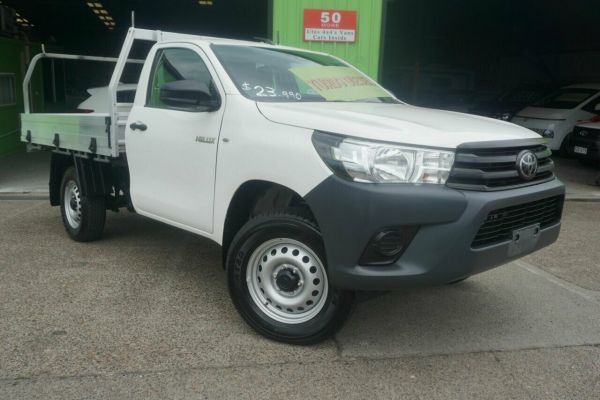 2021 Toyota Hilux GUN135R Workmate 4x2 Hi-Rider White 6 Speed Manual Cab Chassis image