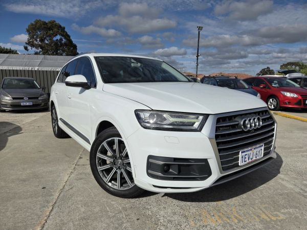 2015 Audi Q7 4M MY16 TDI Tiptronic Quattro White 8 Speed Sports Automatic Wagon image