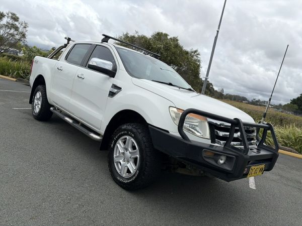 2012 Ford Ranger XLT White 6 Speed Manual Double Cab image