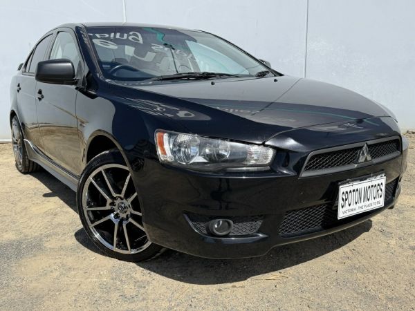 2010 Mitsubishi Lancer CJ MY10 ES Black 5 Speed Manual Sedan