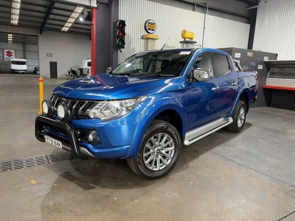 2017 Mitsubishi Triton MQ MY18 GLS (4x4) Blue 6 Speed Manual Dual Cab Utility image