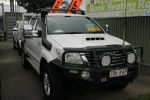 Image for 2013 Toyota Hilux KUN26R MY14 SR5 Double Cab White 5 Speed Manual Utility