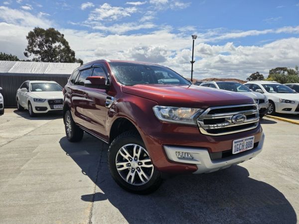 2016 Ford Everest UA Trend Orange 6 Speed Sports Automatic SUV image