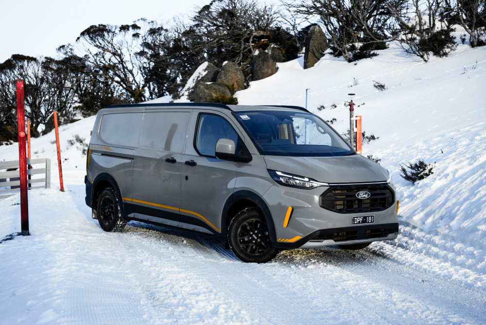 Climbing the summit in the 2026 Ford Transit Custom Trail